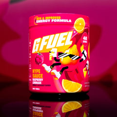 G Fuel Hype Sauce 2.0 mixing-glass illustrating quick dissolve and bright flavor