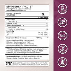 Gade Nutrition Hero Beets elderberry imagery suggests antioxidant-rich daily wellness