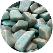 GAF TREASURES amazonite tumbled stones ready for meditation and grounding