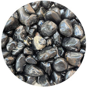 GAF TREASURES Black Onyx tumbled stones for grounding and focus during meditation