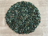 GAF TREASURES Bloodstone Chips: natural mini stones for crafts and decor