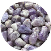 GAF Treasures chevron amethyst tumbled stones for meditation and emotional balance