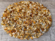 GAF TREASURES Citrine chips 2oz for jewelry making and decorative displays.