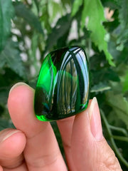 GAF TREASURES Green Obsidian polished gemstones for pocket carry and peaceful energy.