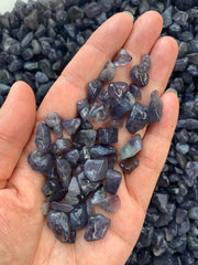 GAF TREASURES iolite undrilled chips for unique DIY projects.