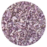 GAF Treasures Kunzite chips 5mm-12mm, ideal for jewelry design and resin art.