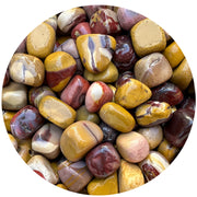 GAF TREASURES Mookaite tumbled stones half-pound pack for grounding practice
