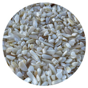 GAF TREASURES Mother of Pearl chips with a pearlescent glow for decorative jewelry and art.