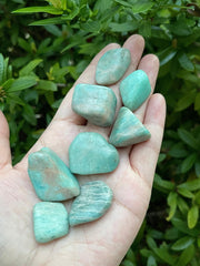 GAF TREASURES polished amazonite gemstone with smooth surface glow
