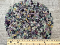 GAF TREASURES Rainbow Fluorite chips serve as vase fillers and accents