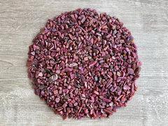 GAF TREASURES Ruby crushed mini crystals 3-10mm for jewelry and epoxy art.