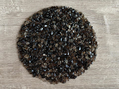 GAF Treasures Smoky Quartz chips close-up for 3–9 mm jewelry crafting and decor use