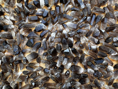 GAF TREASURES Smoky Quartz Point rough crystal for meditation and grounding.
