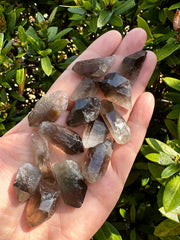 GAF TREASURES smoky quartz point rough ideal for pocket carry and daily calm.