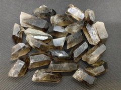 GAF TREASURES smoky quartz points per pound count supports bundle designs.