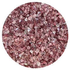 GAF TREASURES Strawberry Gemstone Chips 4-8mm for jewelry and crafts.