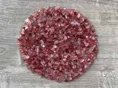 GAF TREASURES Strawberry Gemstone Chips crushed mini crystals as versatile decor accents.