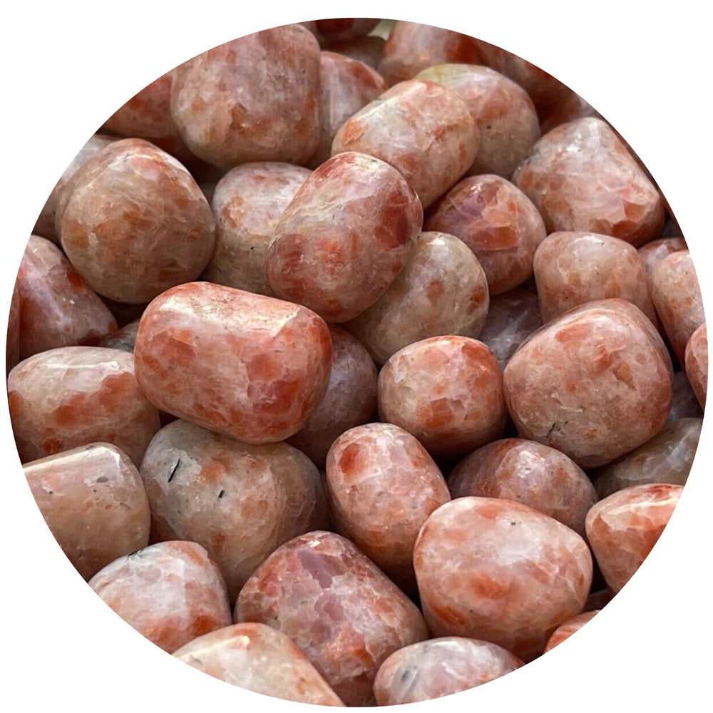 GAF Treasures sunstone tumbled stones for pocket carry and daily motivation