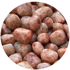 GAF Treasures sunstone tumbled stones for pocket carry and daily motivation