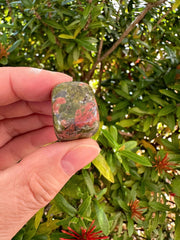 GAF TREASURES polished Unakite variants showing color variety for crystal grids