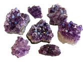 GAF TREASURES Uruguayan deep amethyst cluster box for elegant display and calming ambiance.