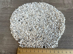 GAF Treasures White Howlite chips semi-tumbled texture for DIY projects