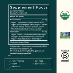 Gaia Herbs Everyday Immune capsules ready for daily use.