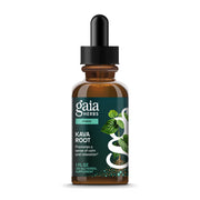 Gaia Herbs Kava Root bottle front promoting natural calm and relaxation