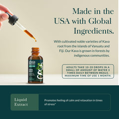 Gaia Herbs Kava Root purity-testing seal indicating filtration and safety