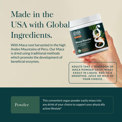 Gaia Herbs Maca Powder jar shows premium organic quality
