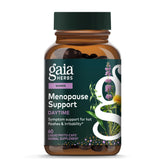 Gaia Herbs Menopause Support Daytime bottle closeup showing herbal balance