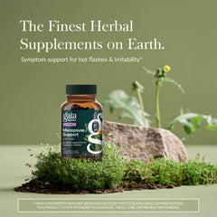 Gaia Herbs Menopause Support Daytime label highlights traditional herbs for daily balance