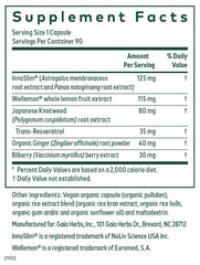 Gaia Herbs PRO AMPK Activator capsules close-up highlighting caffeine-free energy