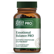 Gaia Herbs PRO Emotional Balance bottle with capsules supports daily stress resilience