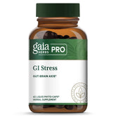 Gaia Herbs PRO GI Stress bottle cap image showing capsules for stress-related digestion support