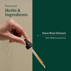 Gaia Herbs PRO Kava 50 serving details on bottle label