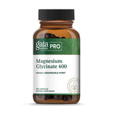 Gaia Herbs PRO Magnesium Glycinate 400mg bottle—high-absorption formula for daily wellness.