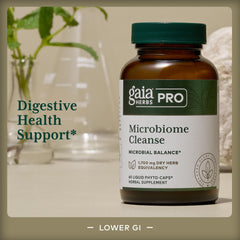 GAIA Herbs Pro ingredient panel close-up highlighting organic herbs