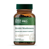 GAIA HERBS PRO Reishi bottle with vegan capsules for immune support.
