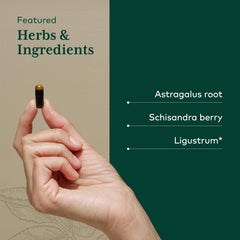 Gaia Herbs PRO schisandra berry ingredient signals vibrant antioxidant-rich profile.
