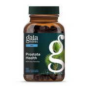 Gaia Herbs Prostate Health bottle pour supports daily prostate wellness.