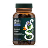 Gaia Herbs Sound Sleep bottle front communicates calm, natural rest support.