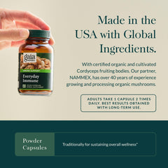 Earthy turmeric root paired with Gaia Herbs blend for warmth in daily routine.