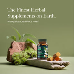 Gaia Herbs Turmeric Supreme Sinus Support closeup highlights curcuminoids
