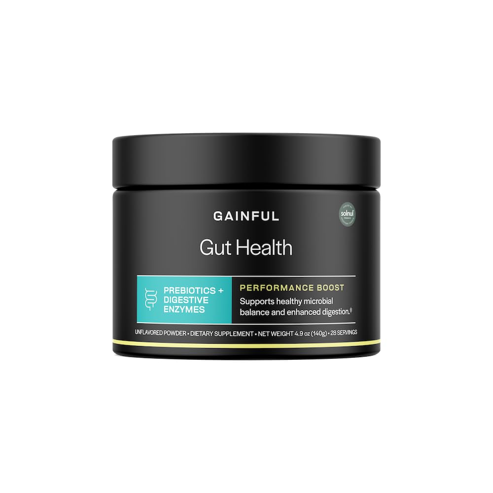 Gainful Gut Health powder dissolves easily in water for smooth daily balance.