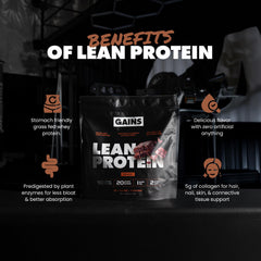 GAINS IN BULK grass-fed whey protein scoop ready for quick shakes