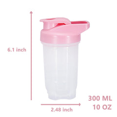 GAISHION shaker bottle with leak-proof lid and flip cap for secure transport