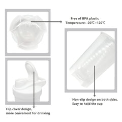 GAISHION screw-on lid shown for leak-proof portability during workouts