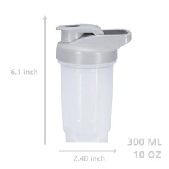 GAISHION shaker bottle wide mouth with measurement marks for precise ingredient addition.