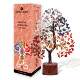 Gangesindia Seven Chakra Crystal Tree leaves illuminate positive energy in your living space.